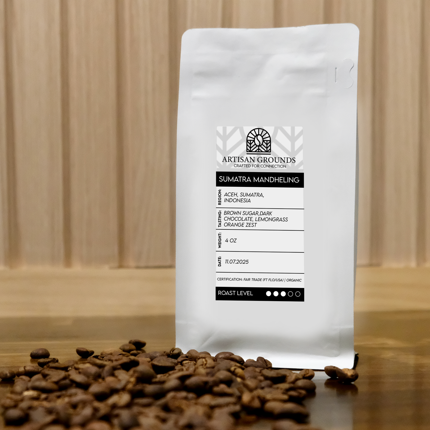 4oz Sumatra Mandheling Fair Trade Organic